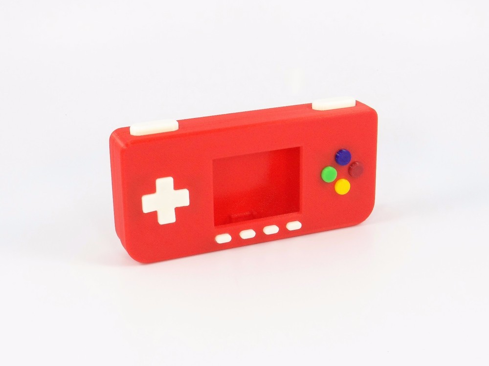 PiGRRL Zero Game Boy Case RED NinjaFlex Buttons Screws Raspberry Pi Zero Gameboy