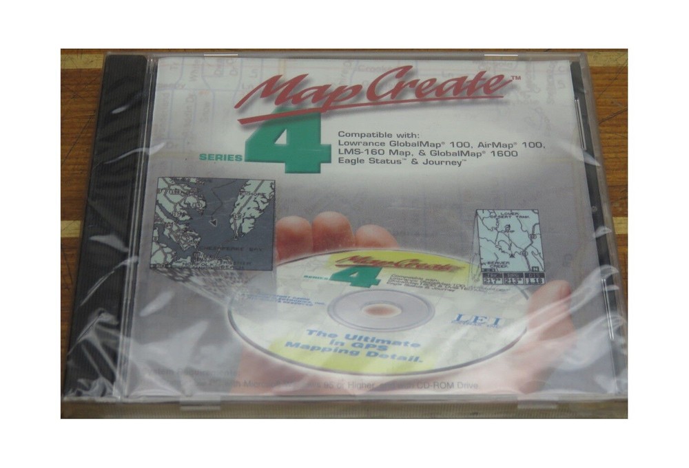 Lowrance LEI 049-0017-22 MapCreate Series 4 Boat Us Database Mapping CD Rom