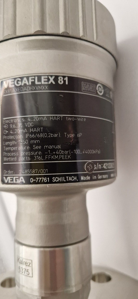 VEGAFLEX 81 Level sensor / FX81.AXEDADHXVMXX