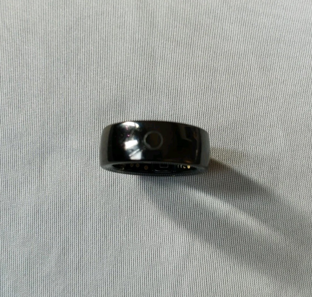 Circular Ring 2 Smart Ring (Size 6) in Obdisian Black