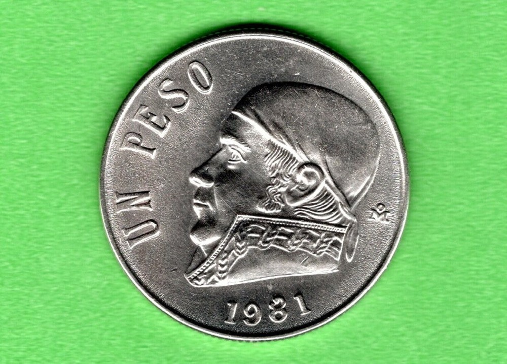 MEXICO  -  1 Peso  -  1981   Large coin