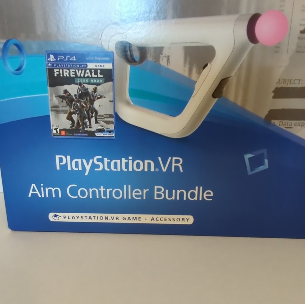 New PlayStation PS4 VR Aim Controller + Firewall Zero Hour Game Bundle