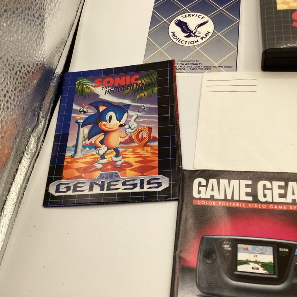 Sega Genesis Model 1 Console Sonic The Hedgehog Bundle System Inserts ONLY!