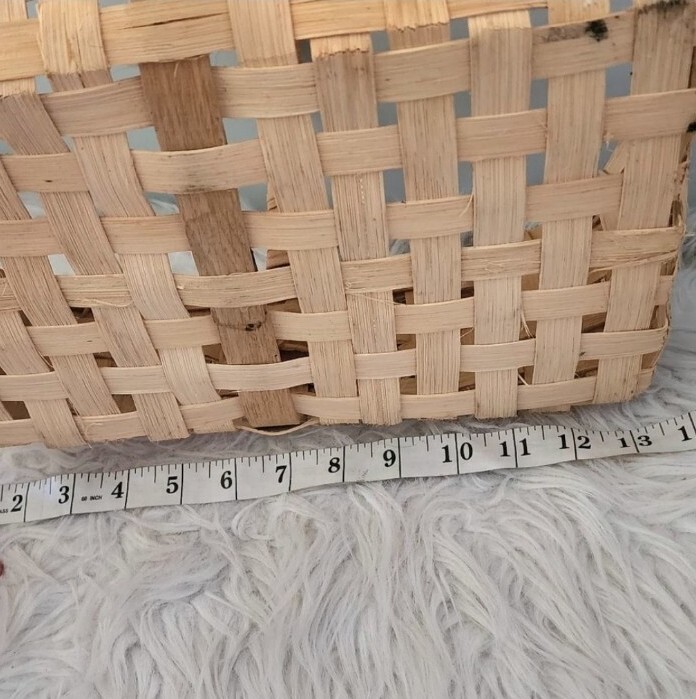 Handcrafted wicker basket vintage