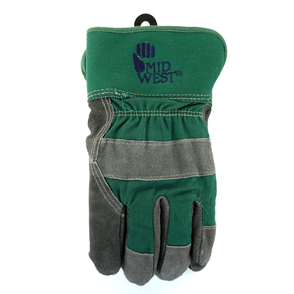 Mid West Genuine Lined Gloves Suede Canvas Size 8 Work Thinsulate Style# 7750THB