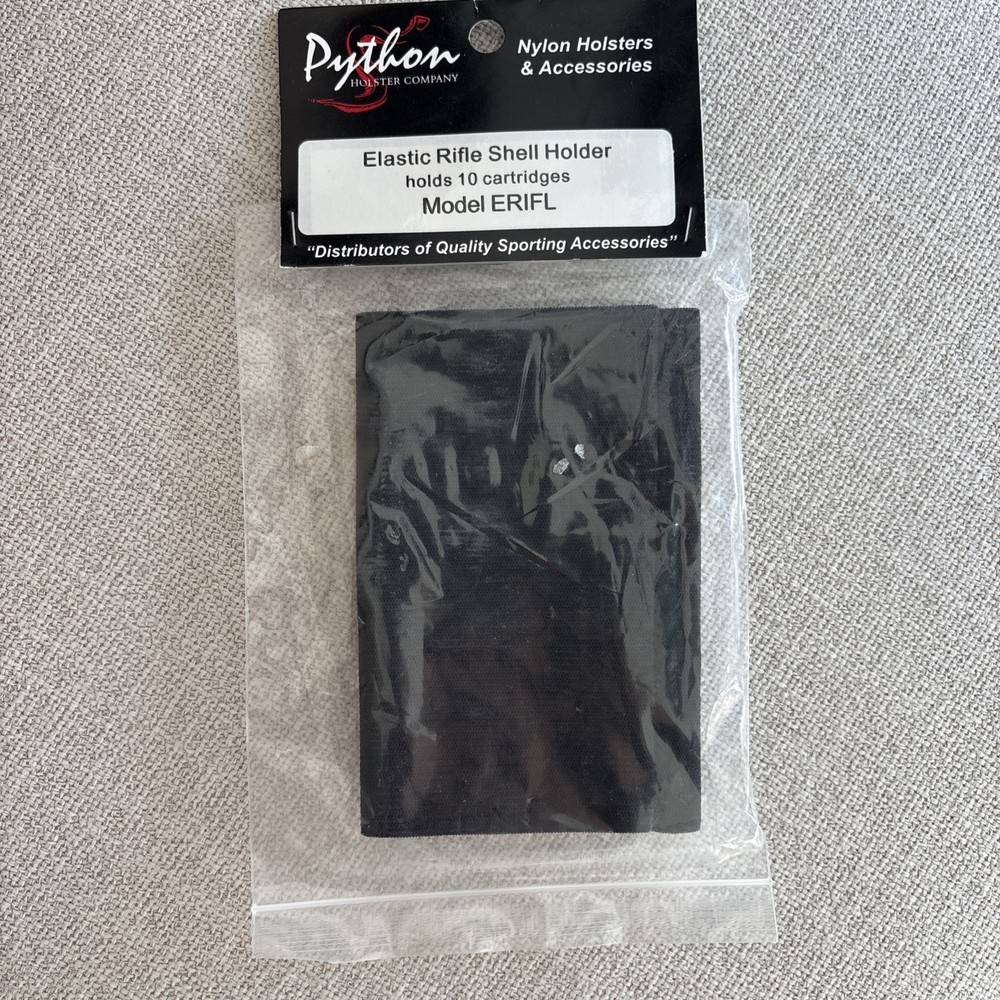 Python Holsters Co. (2) Elastic 6 Shell Holders Shotgun-Rifle Model ESHOT