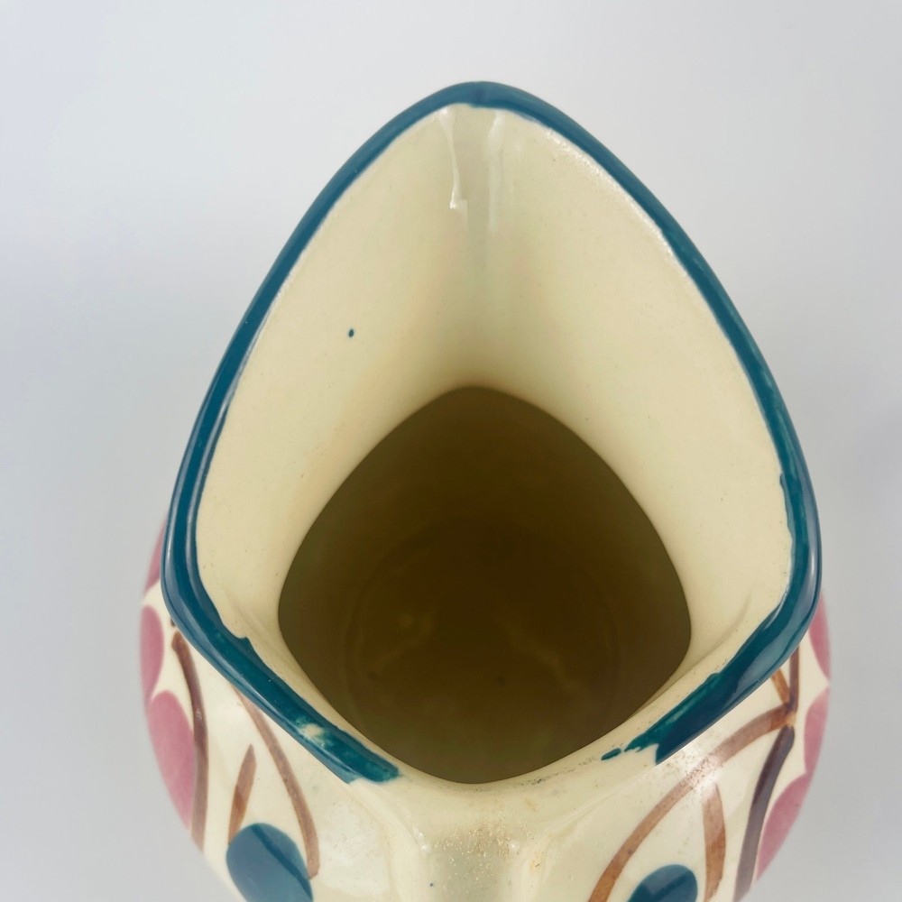 Purinton Pitcher Creamer Fruit Pattern Vintage