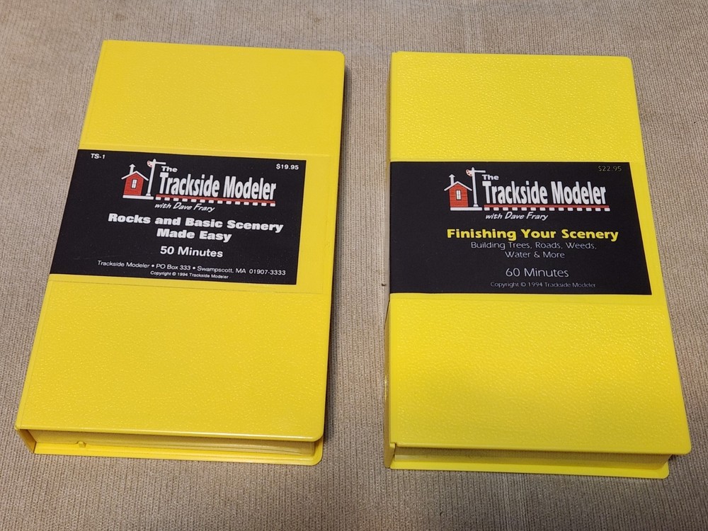 The Trackside Modeler VHS Dave Frary Rocks & Basic Scenery Made Easy+Finishing