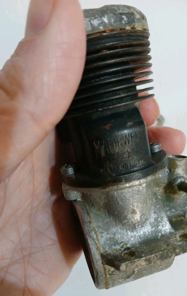 Vintage Madewell 49 Model Airplane Engine