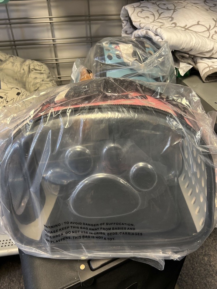 Super Cute Pet Carrier - Pink/Blue/Clear
