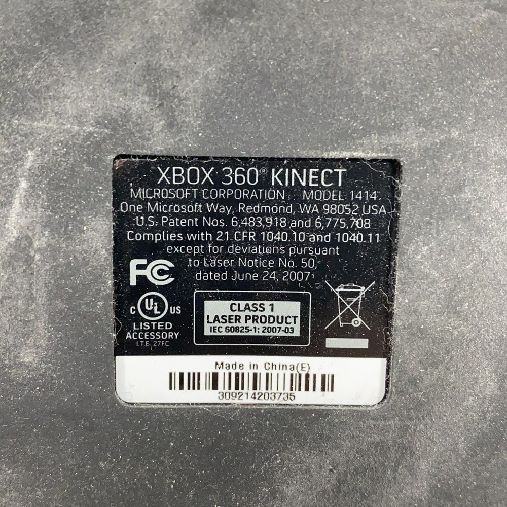 Microsoft 1414 Xbox 360 Kinect Sensor Bar & Kinectimals Game - Tested