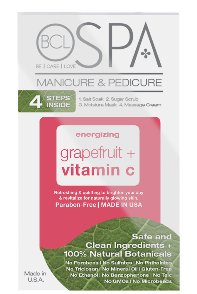 BCL Spa Pink Grapefruit Complete 4-Step System, Single Use Packet Box