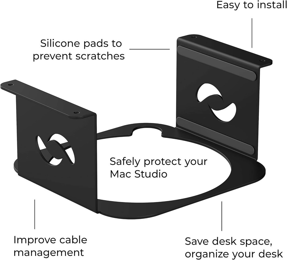 Heat Dissipation Desk Mount for Mac Studio