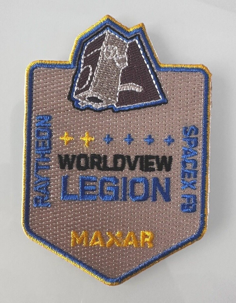 RAYTHEON SPACEX MAXAR SATELLITE MISSION PATCH 3.5”