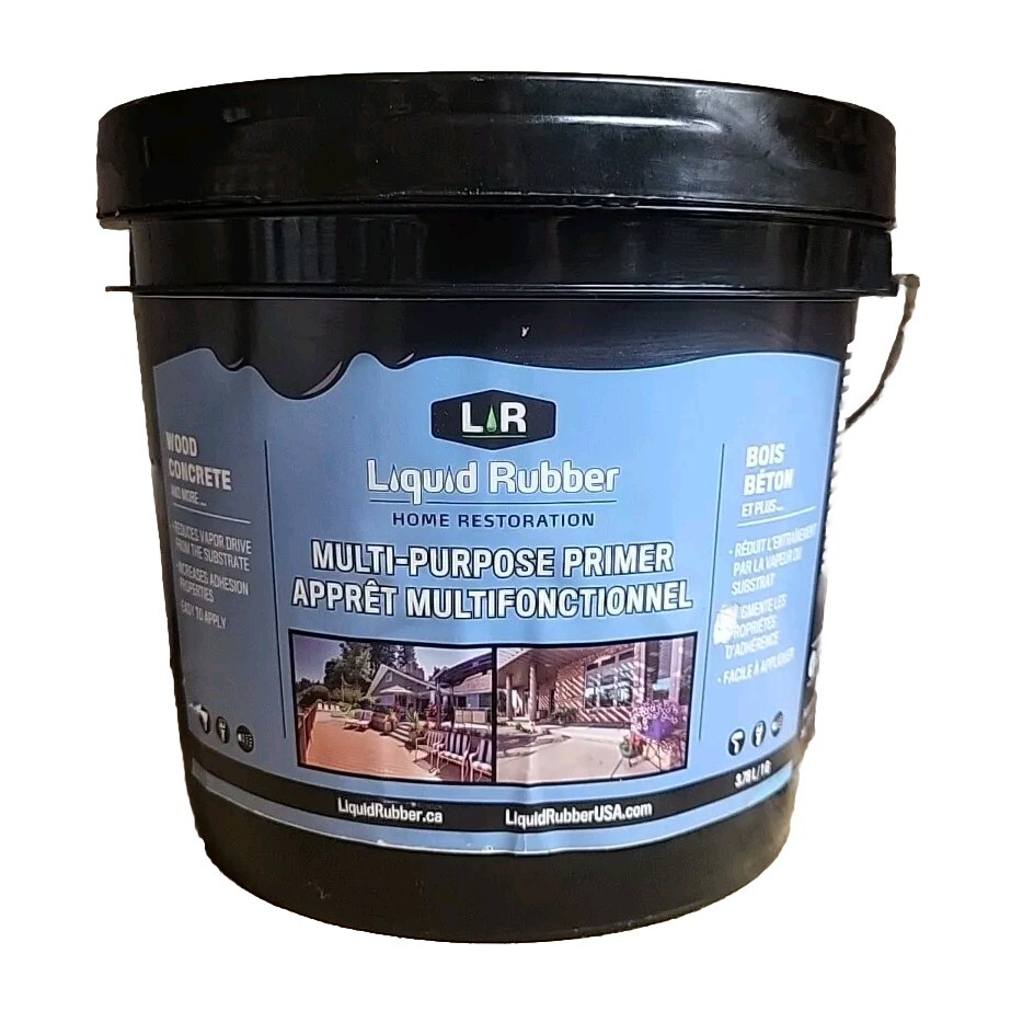 Liquid Rubber Multi-Purpose Primer Use on Concrete & Wood, Water-Based Non-toxic