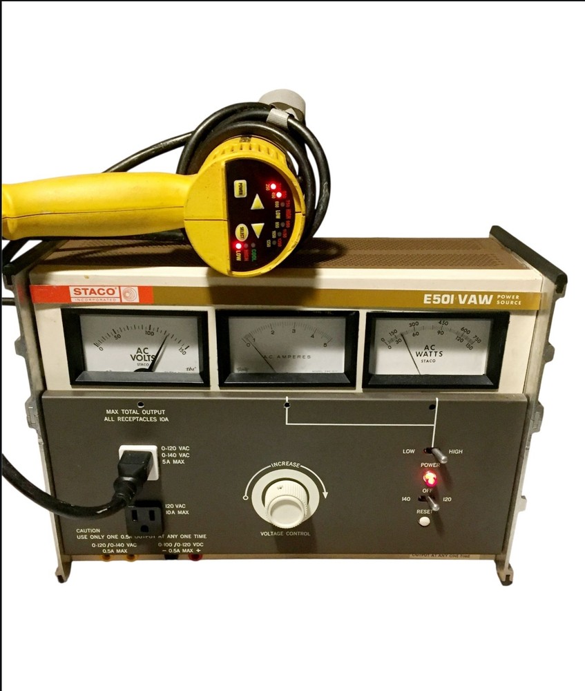 Staco E50I VAW Power Source Variac Variable Transformer Watts Amps AC Volts