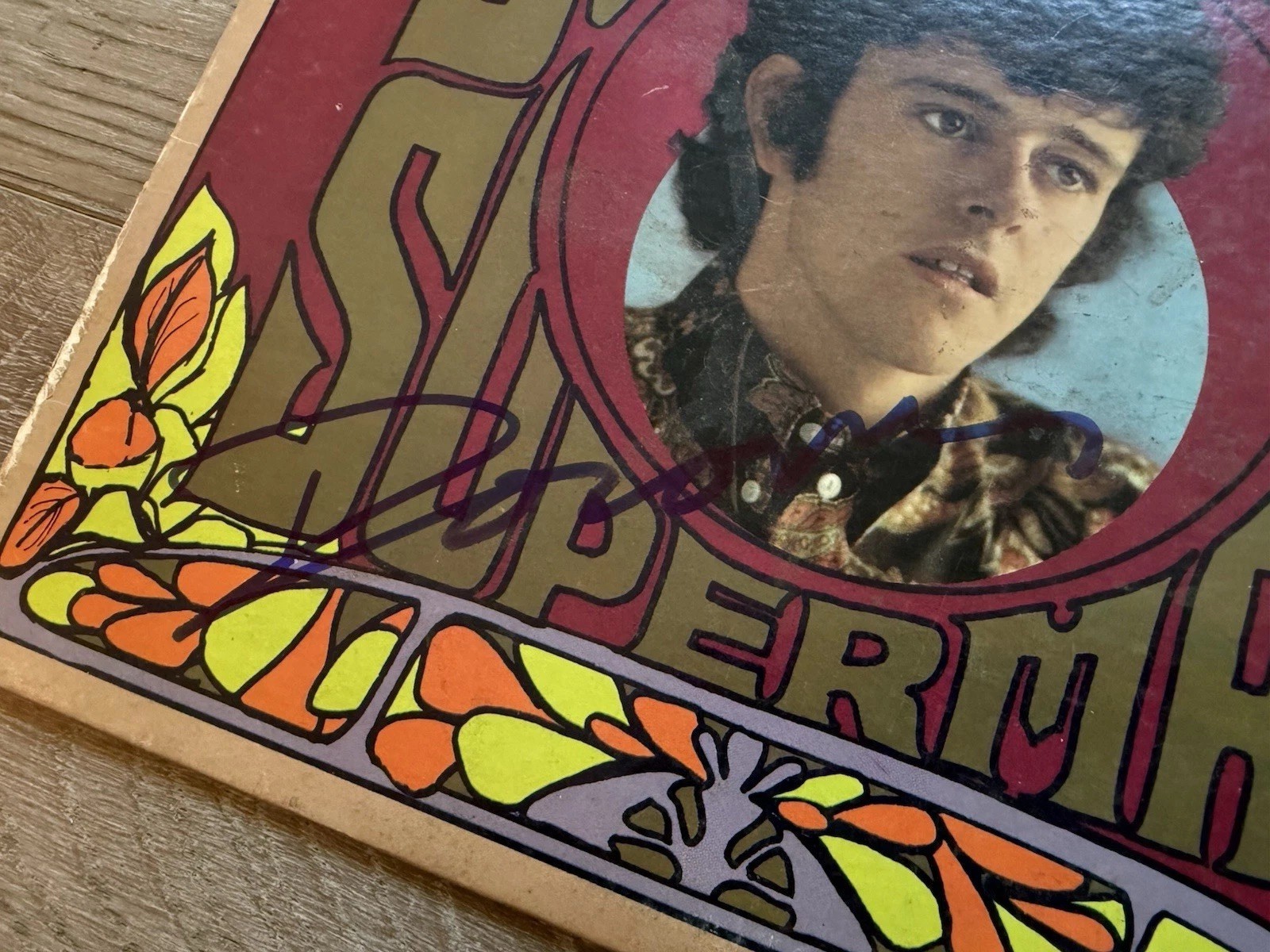 Donovan signed Sunshine Superman album LOA & photo proof