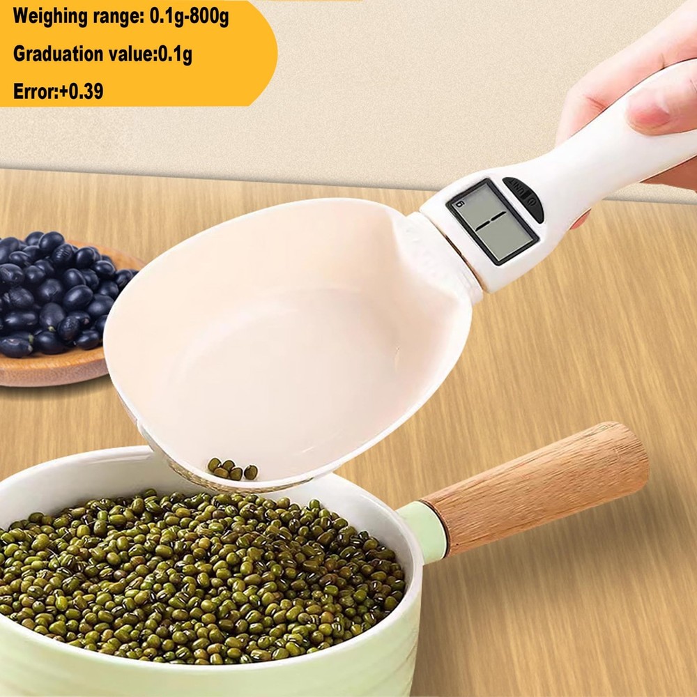 Multi-Purpose Electronic Measuring Spoon – Removable Spoon Head, Food-Grade Kitc