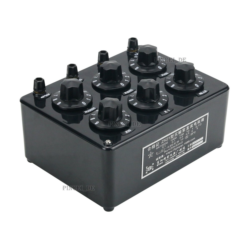 ZX21 Precision Variable Decade Resistor DC Resistance Box 0.1R to 99.9999kR
