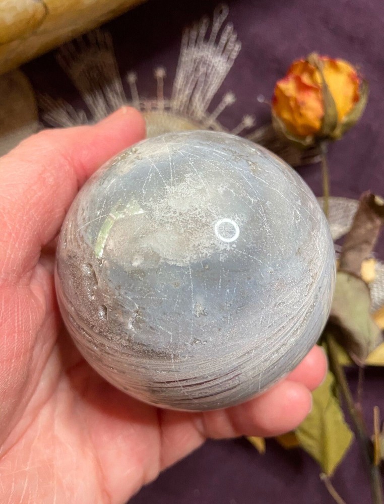 Mexican Lace Agate Sphere, Pagan, Witchcraft