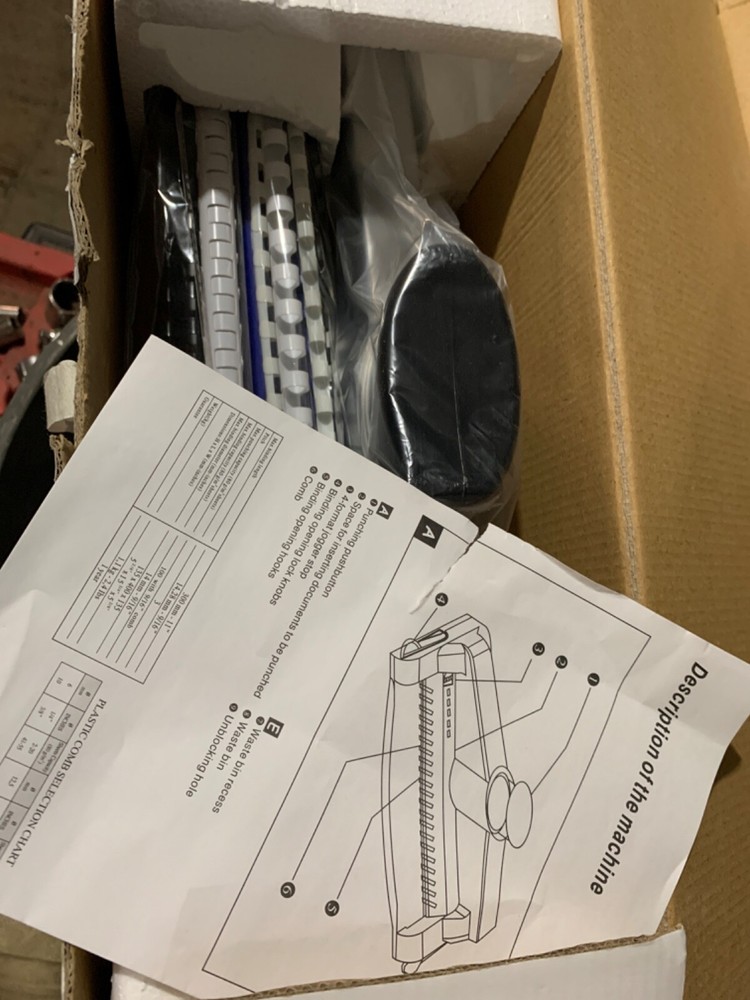 Binding Machine Manual Pushbutton Punch