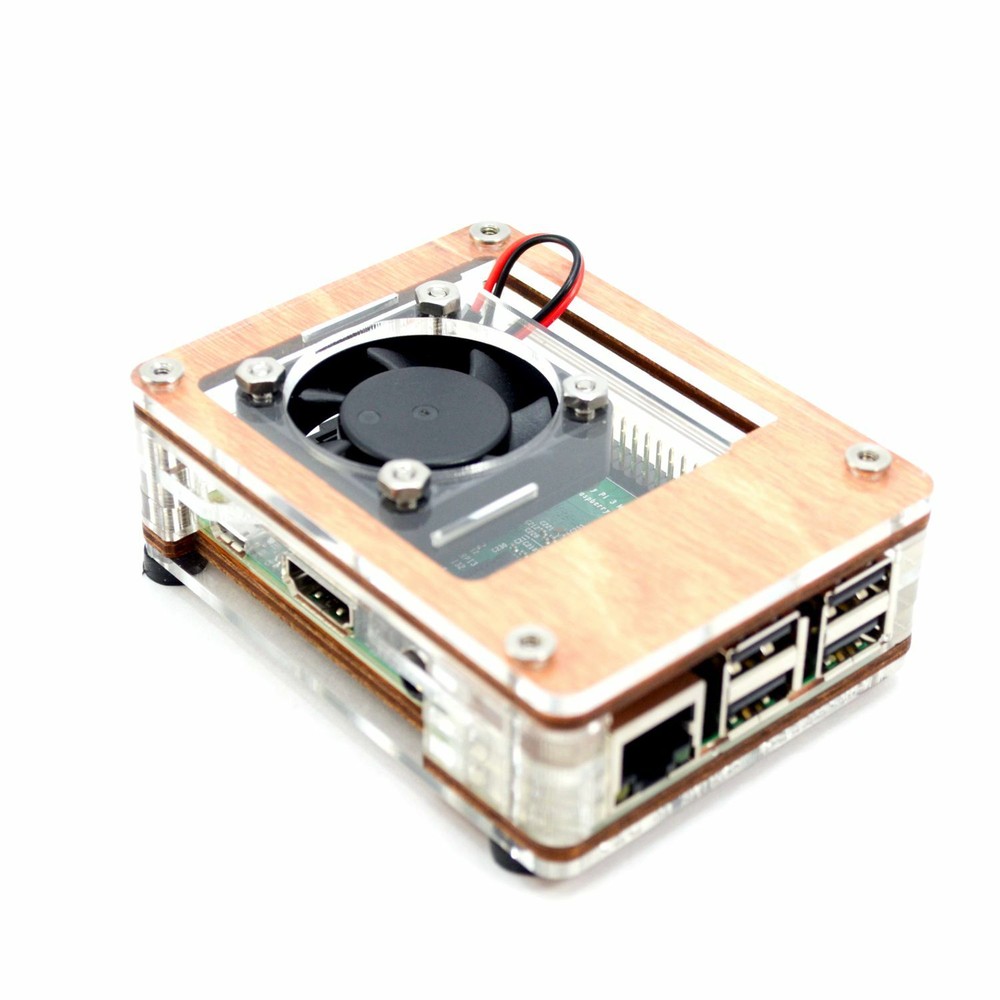 Zebra Bagel Fan Case – Raspberry Pi 4B, 3B+, 3B, 2B, and B+ ~ Color Options
