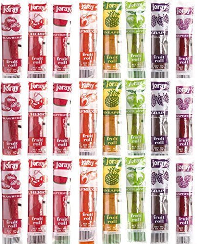 Joray fruit Roll Variety Pack 8 flavors 24-count .75 ounce package