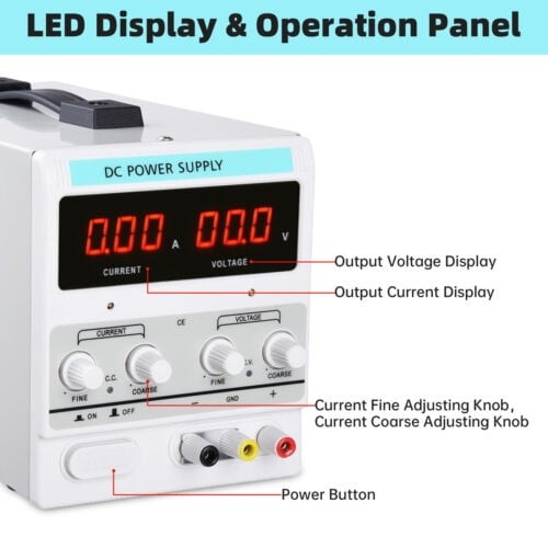 0-60V 0-20A Adjustable DC Power Supply Variable Bench Switching Power Supply