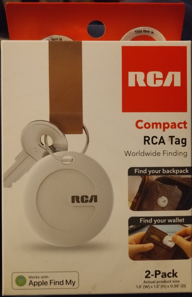 RCA Compact Tags 2 Pack For iPhone iPad Mac New in Box
