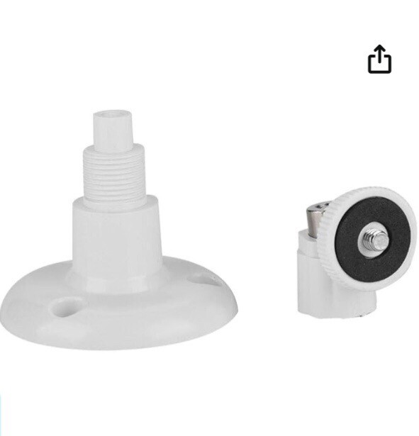 Mini CCTV Camera Stand Wall Mount Bracket Rotatable White