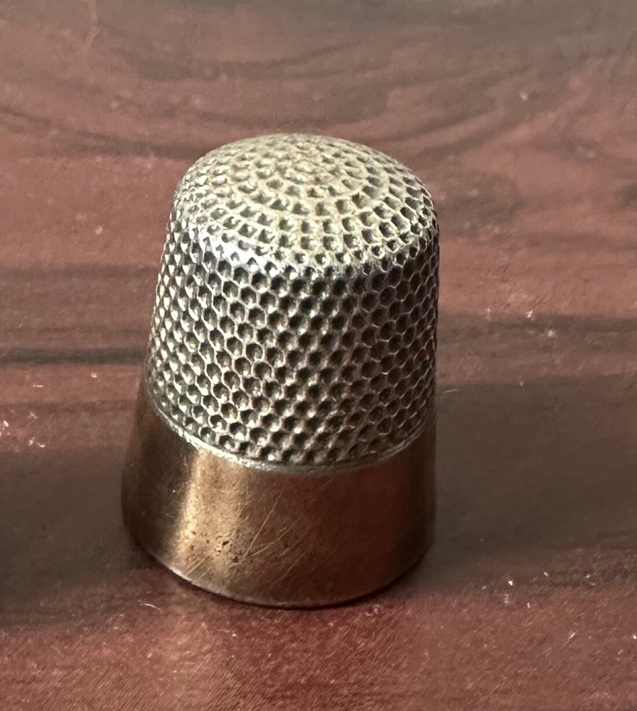 Antique Sterling Silver Thimble - MKD - Size 10 -Ketcham And McDougall