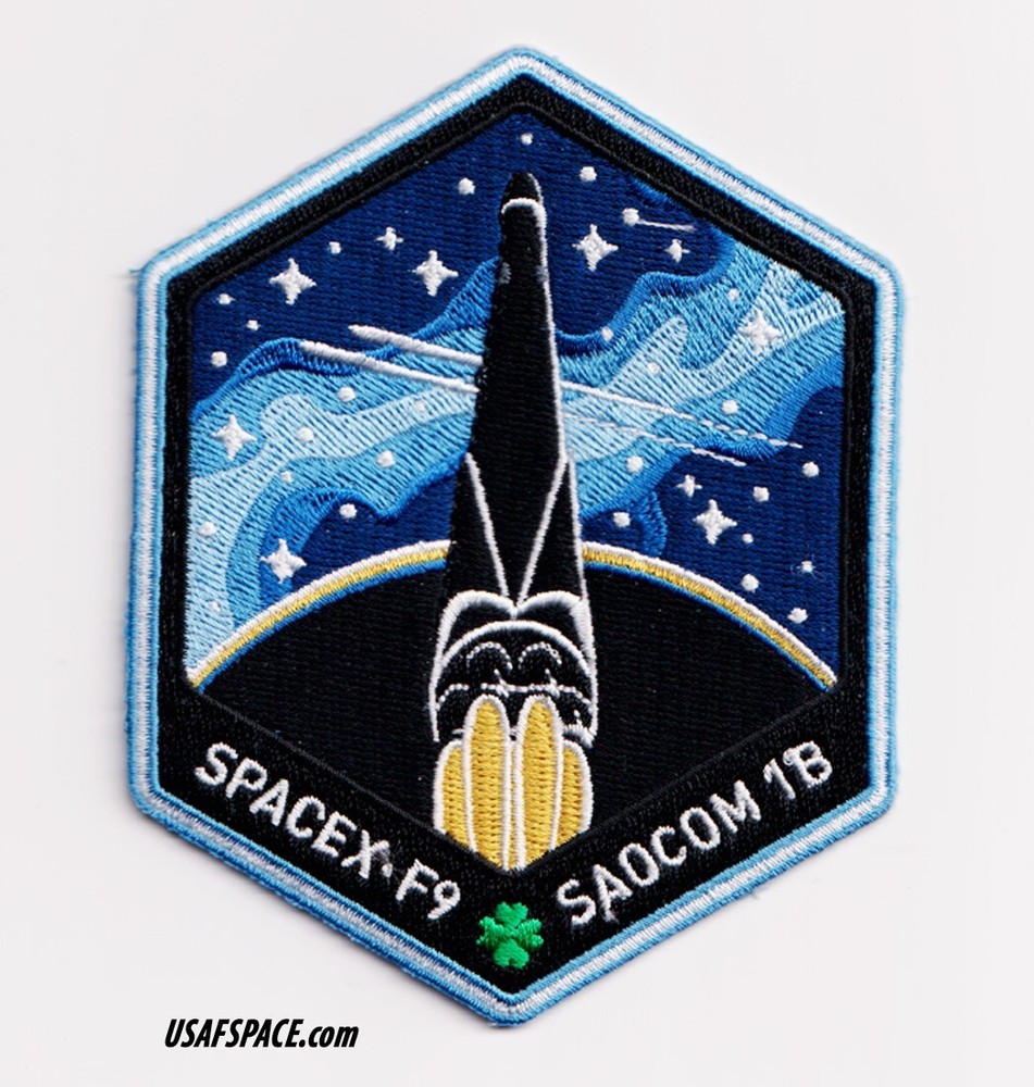 Authentic SAOCOM 1B -SPACEX FALCON-9 Launch- SATELLITE Mission PATCH