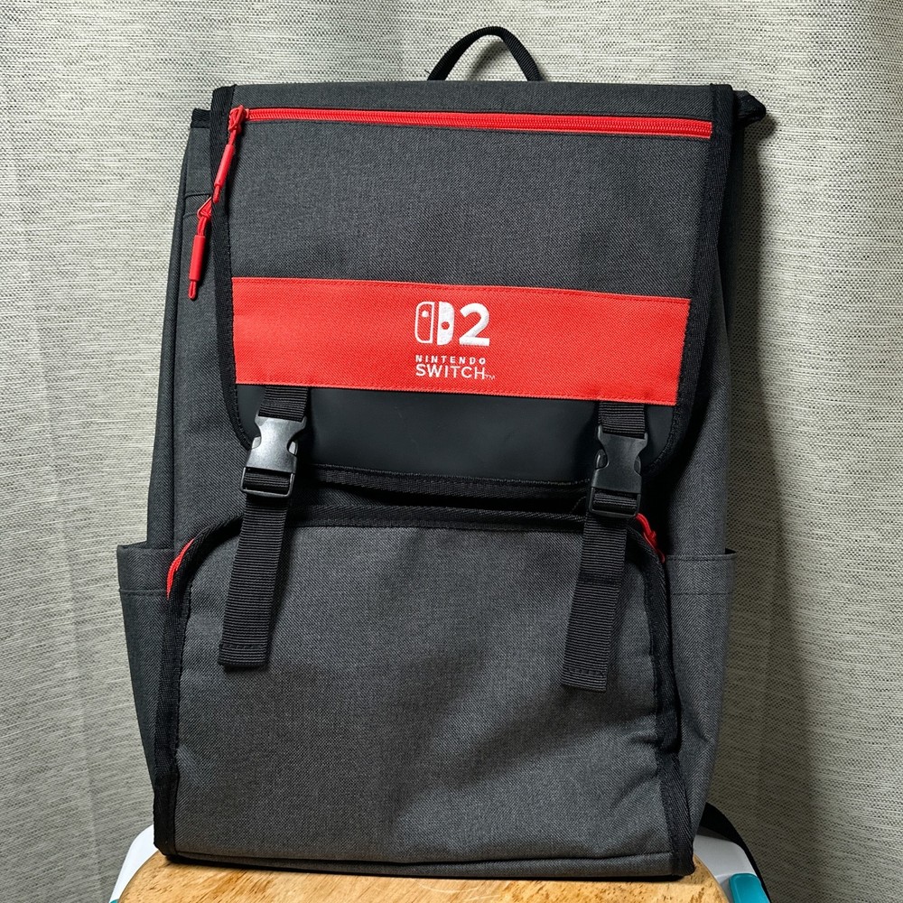 Nintendo Switch 2 Experience Event Exclusive Black Red Backpack