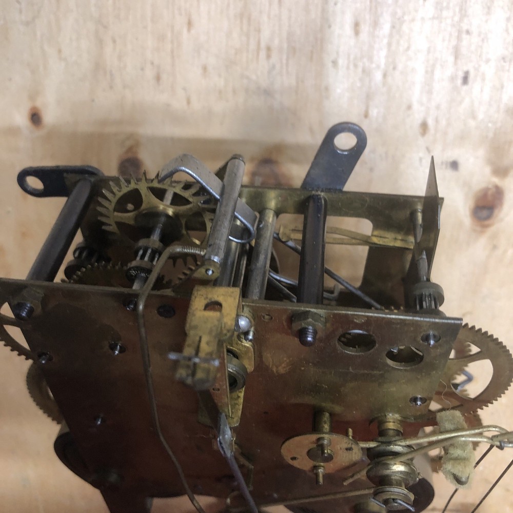Vintage Gilbert Mantle Winding Clock Part Movement
