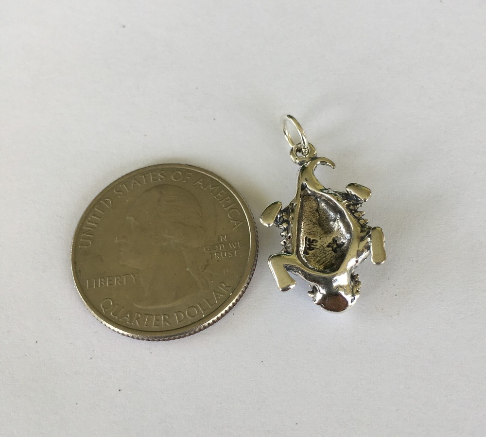 Sterling Silver Horned Toad charm