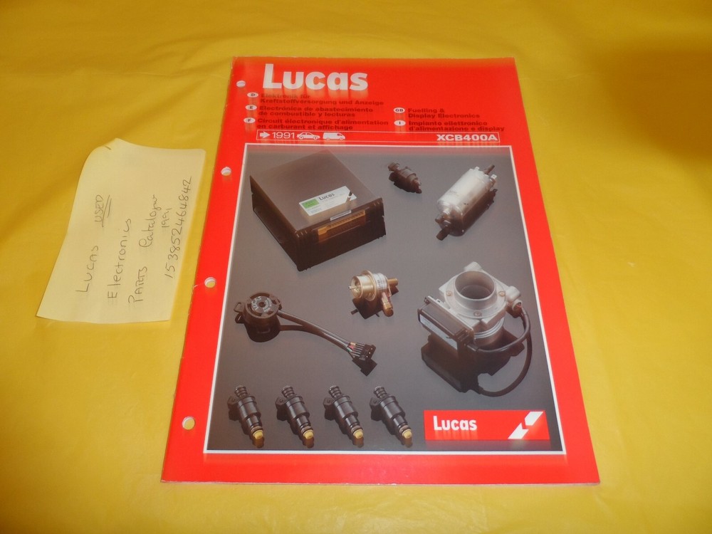 LUCAS ELECTRONICS PARTS CATALOGUE 1991