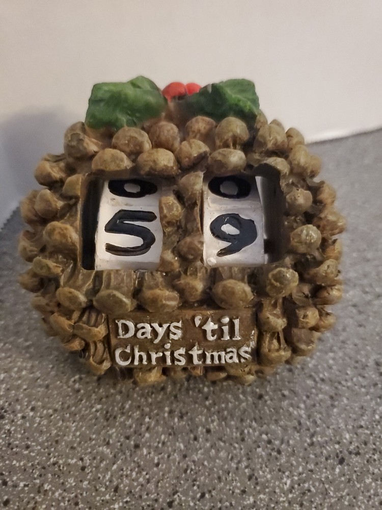 Christmas date Count Down- Pine Cone