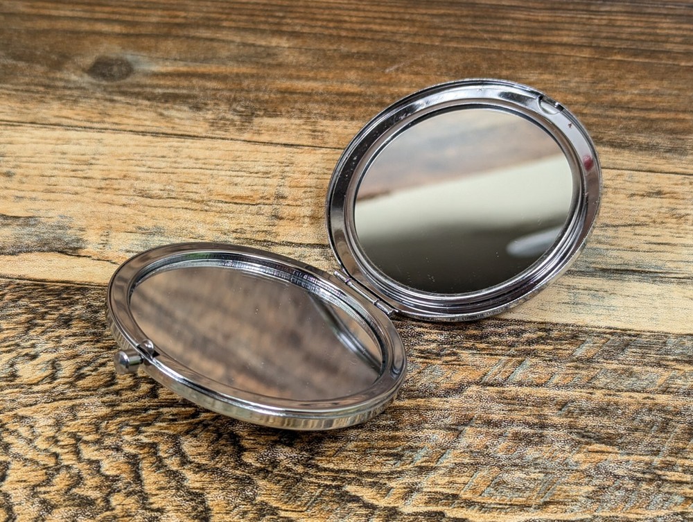 Colgate Folding Metal Hand Mirror