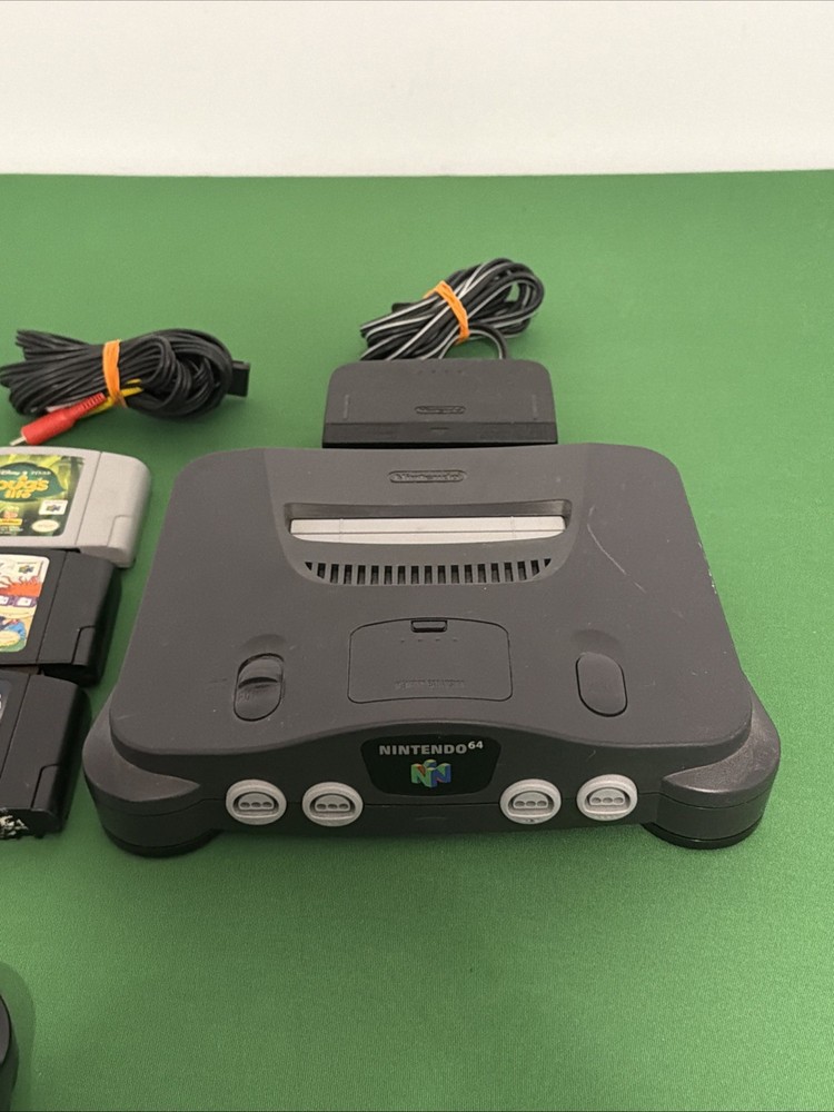 Nintendo N64 Console Bundle W/3 Games, 1 Controller All Cords Tested Working