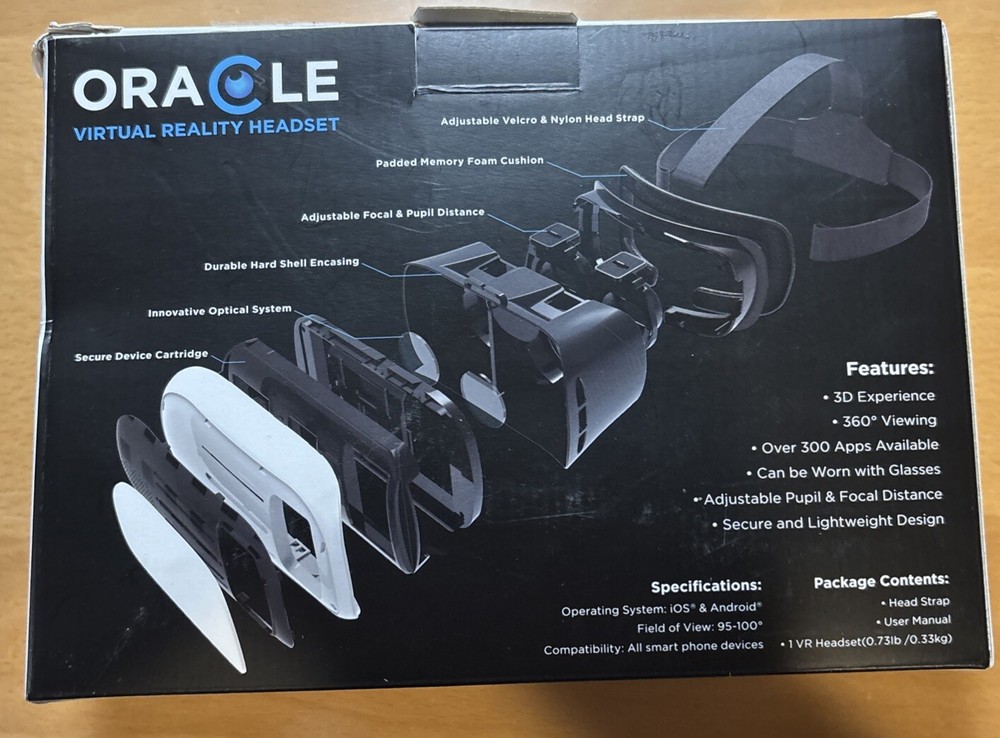 Oracle Virtual Reality 3D Headset for Smartphone