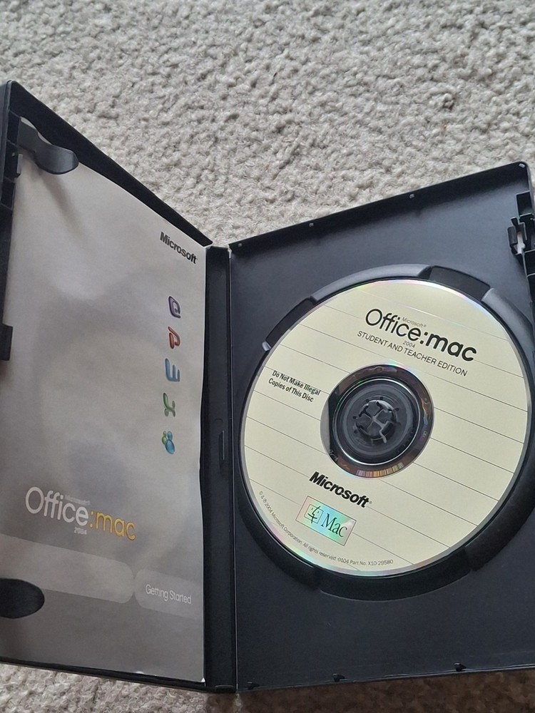 Microsoft Office: Mac 2004 Student And Teacher Edition CD