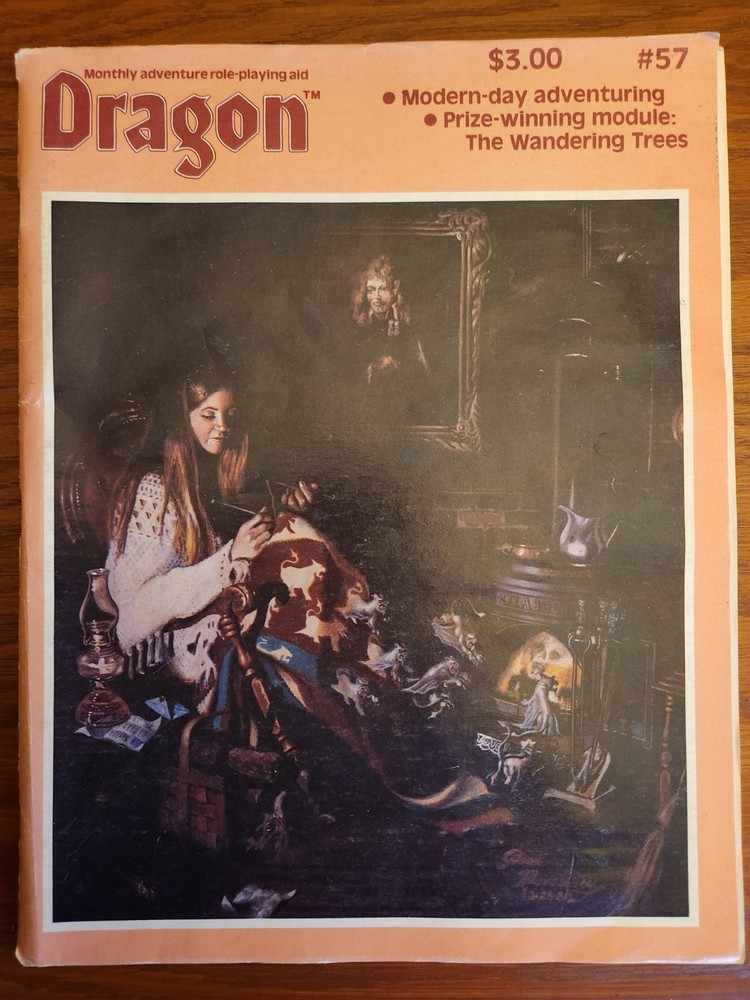 Dragon Magazine #57  D&D TSR Basic Dungeons Dragons BECMI Jan 1982