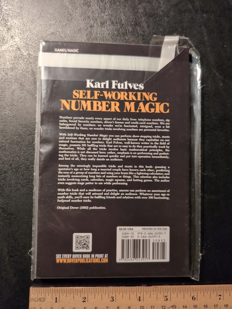 Karl Fulves 101 Self Working Number Magic Tricks Book