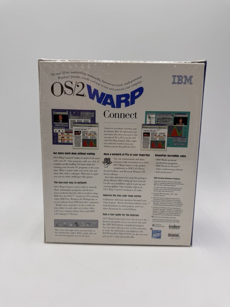 IBM OS/2 Warp Connect Version 3 CD-Rom Vintage Computer Software (NOS)