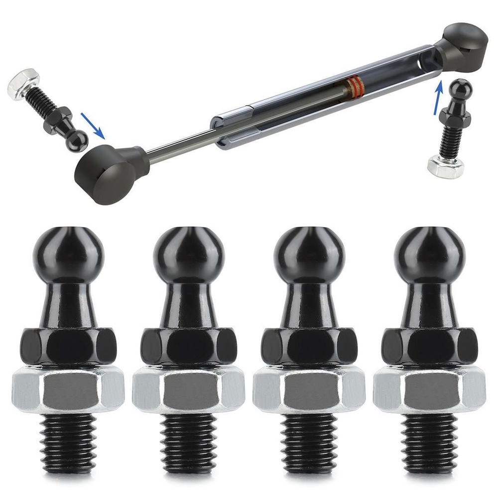 8pcs Ball Mount Threaded Stud Brackets 10mm Gas Prop Strut Spring RV Camper 1/2"