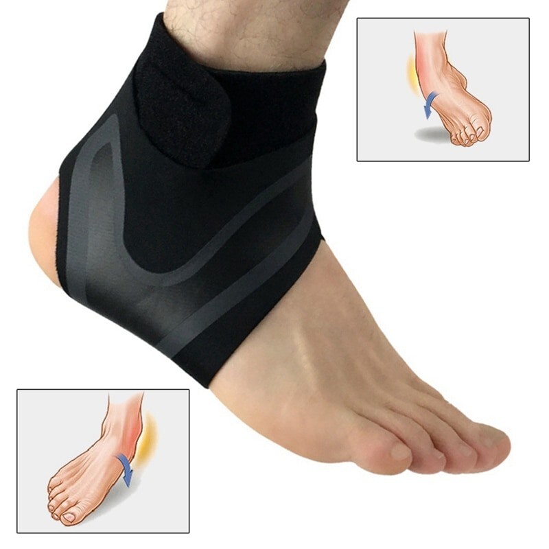 Ankle Support Brace Compression Adjustable Heel Stabilizer Foot Protector Strap