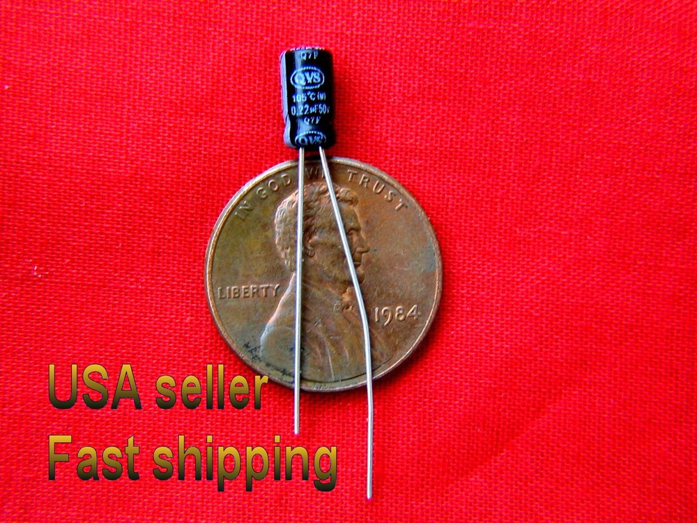 12 pc   -   .22uf (0.22uf)  50v   electrolytic capacitors