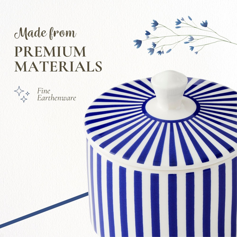 Spode Steccato Covered Sugar Bowl