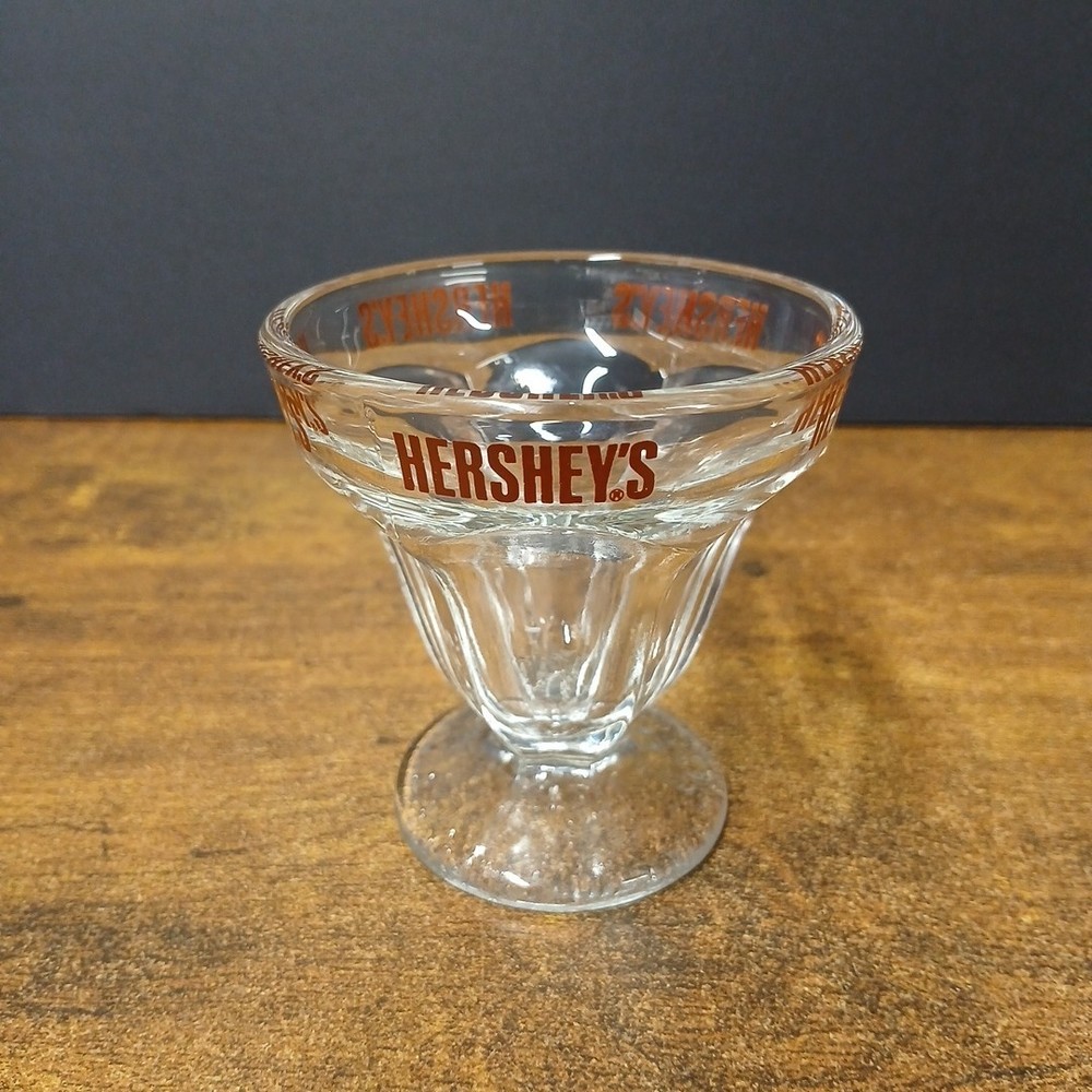 Hersheys Chocolate 3" Glass Sundae Cup, Hershey, Hershey's