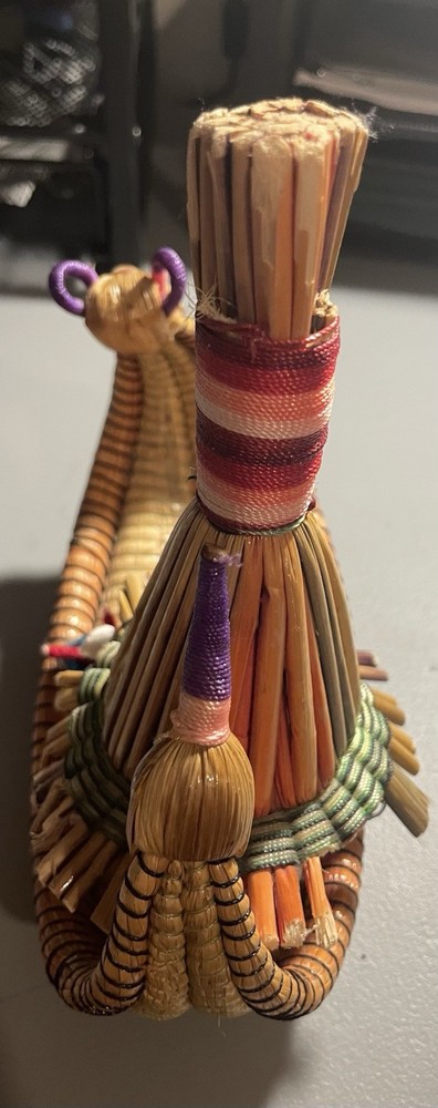 Peruvian Hand Crafted Wicker Boat